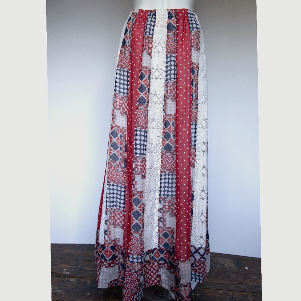 Vintage Chessa Davis Patchwork Skirt